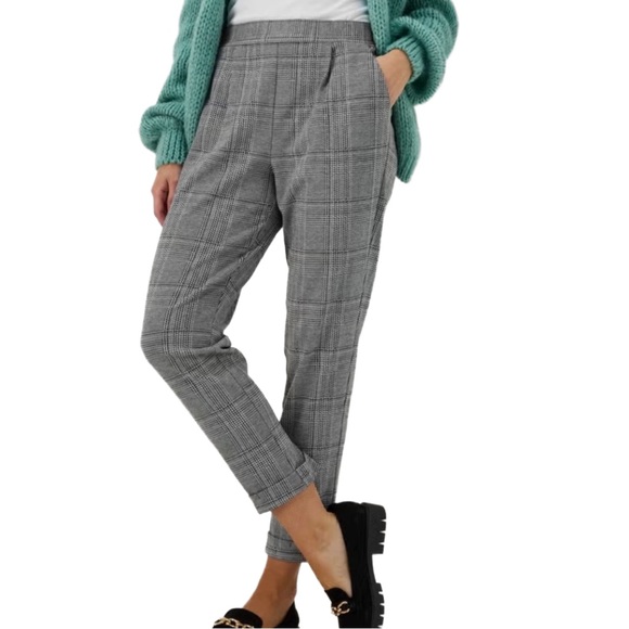 Bershka Pants - Bershka Gray Houndstooth Plaid Trouser Pants – Size Small – Tailored Suit Pants